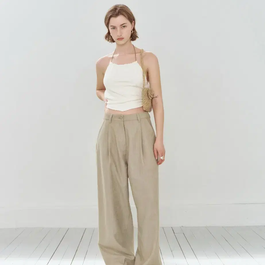 리유니 Cotton Wide Pants_Beige (택 달린 새상품)