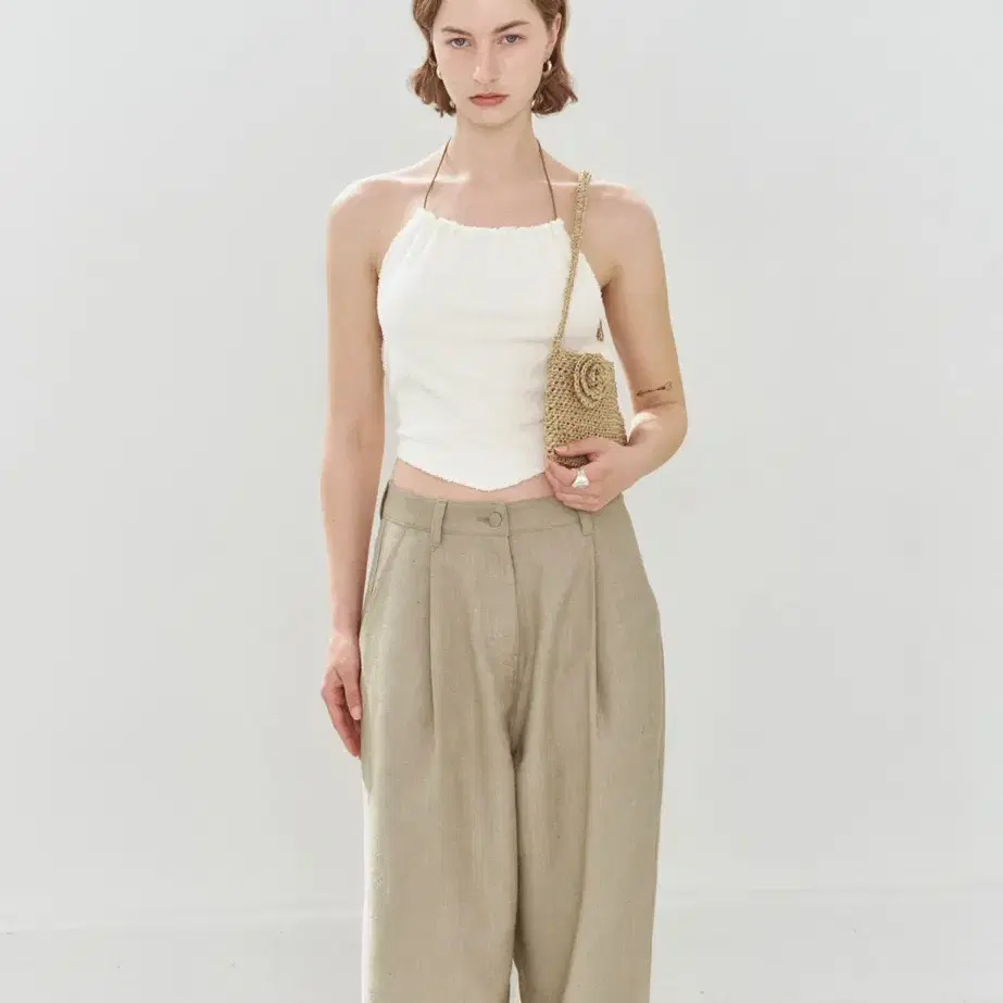 리유니 Cotton Wide Pants_Beige (택 달린 새상품)