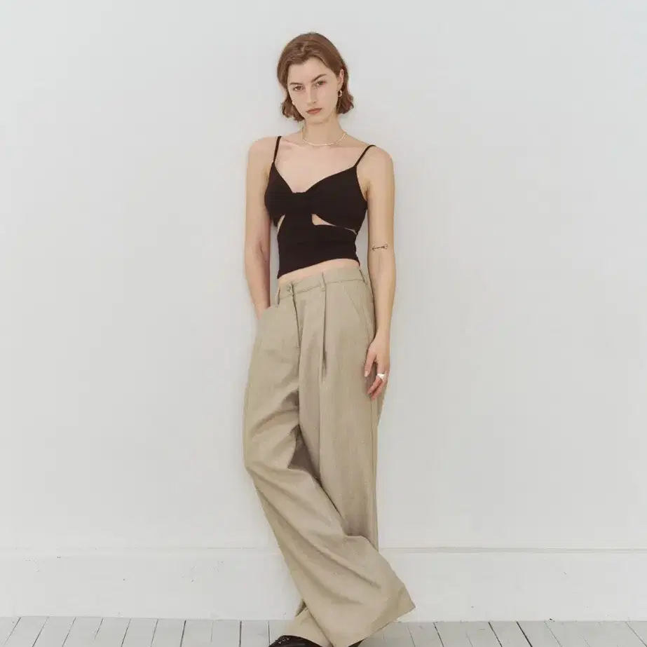 리유니 Cotton Wide Pants_Beige (택 달린 새상품)