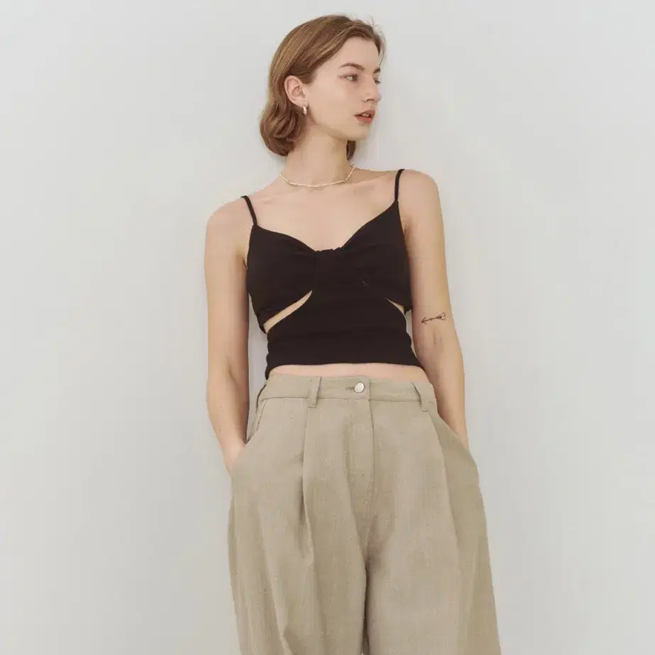 리유니 Cotton Wide Pants_Beige (택 달린 새상품)