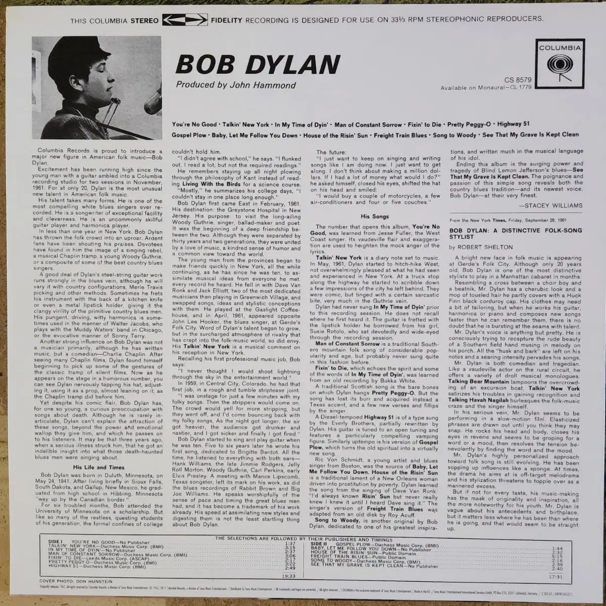 밥딜런 (Bob Dylan) You're no good LP