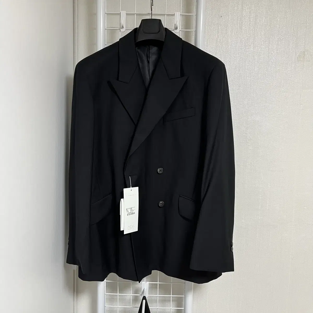 [NEW] Belle Pure Wool Double-breasted Blazer (L)