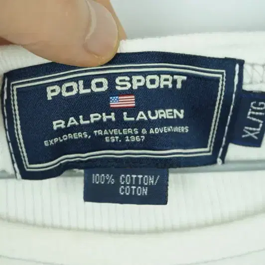 <b>RALPH LAUREN</b> 랄프로렌 코튼 긴팔 티