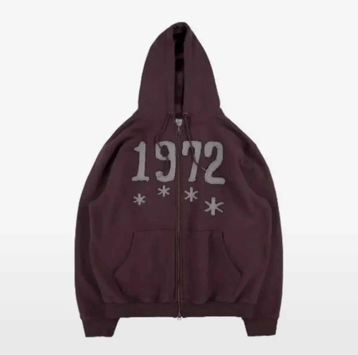 TheColdestMoment TCM 1972 Hooded Zip Up Dark Wine M