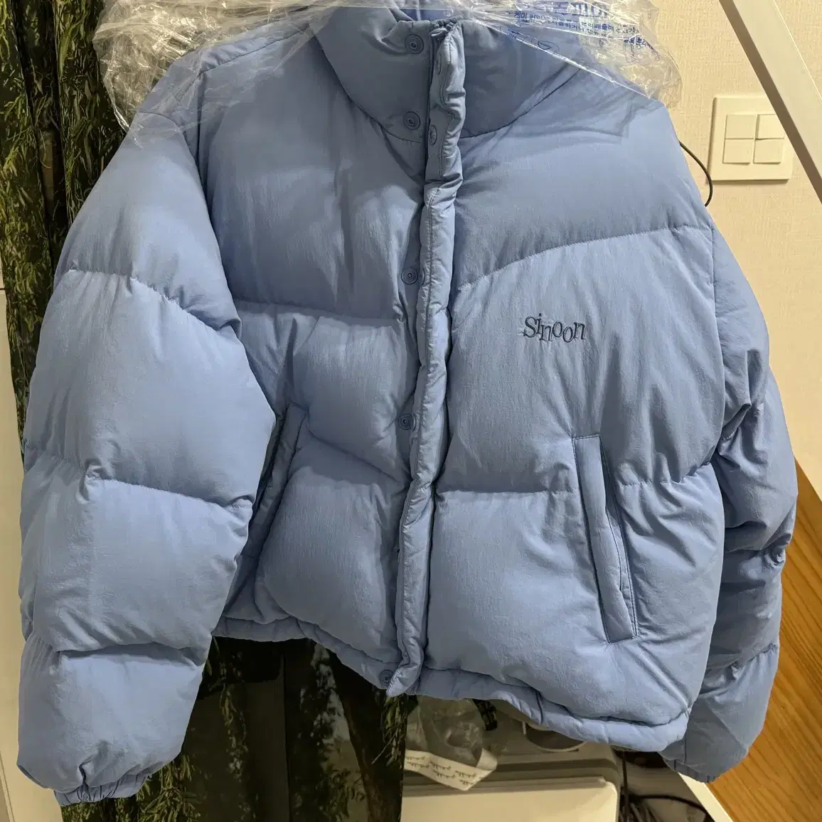 (마지막할인)시눈 패딩 PUFFER JACKET 더스티블루