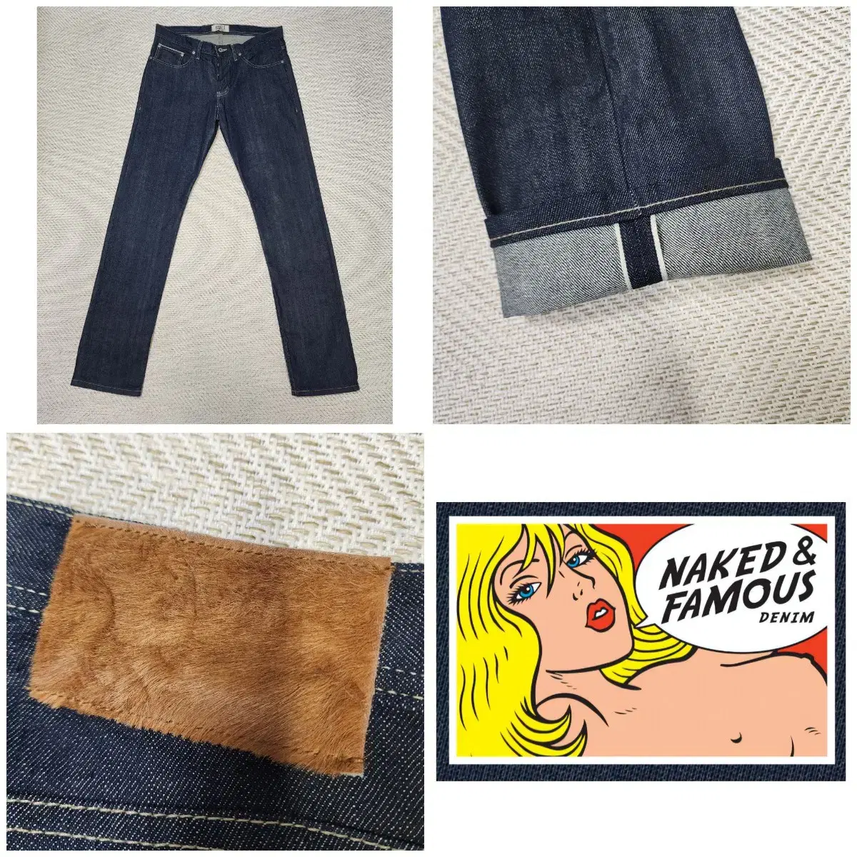 (Genuine) Naked & Famous Old Cowboy Selvedge Denim Pants / (34)