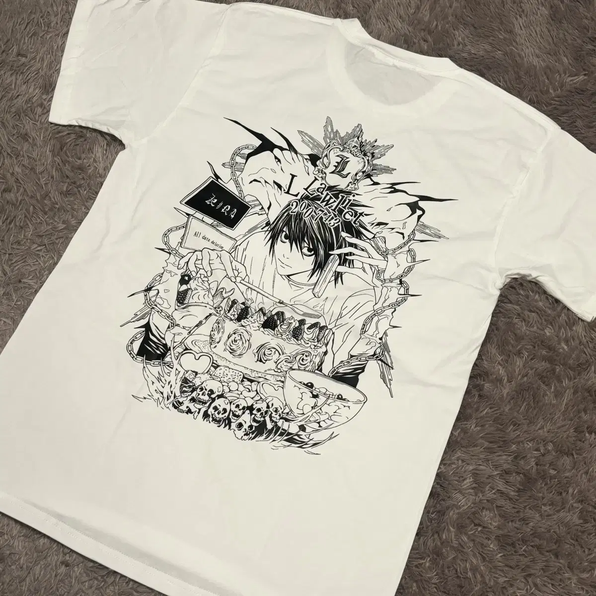 Death Note l T-Shirts Y2K Merchandise Figures Original Artwork Raito Misa Machiboke