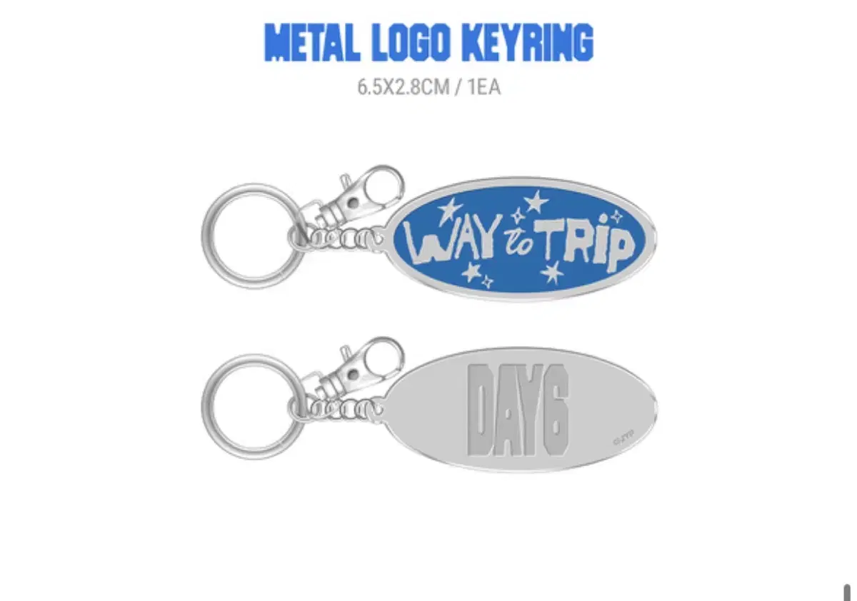 Day 6 Season's Greetings Metallic Logo Keyring WTS