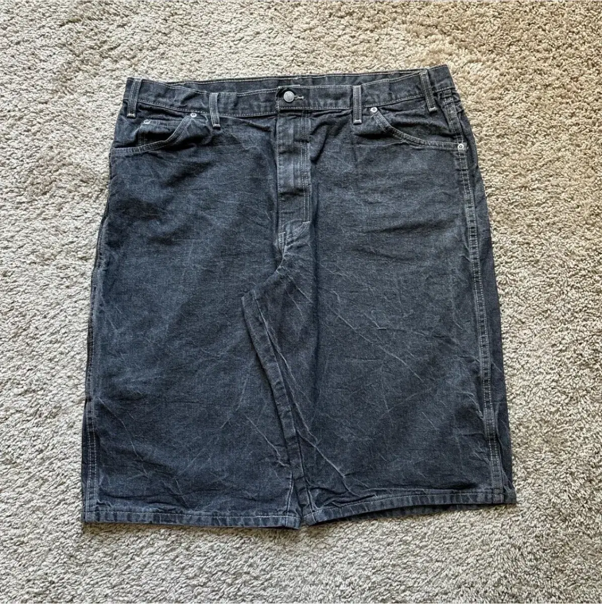 [43] Dickies Vintage Big Size Denim Shorts Black