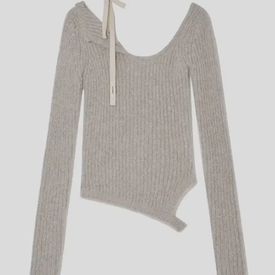 글로니 ISA ASYMMETRICAL KNIT TOP - FOG M