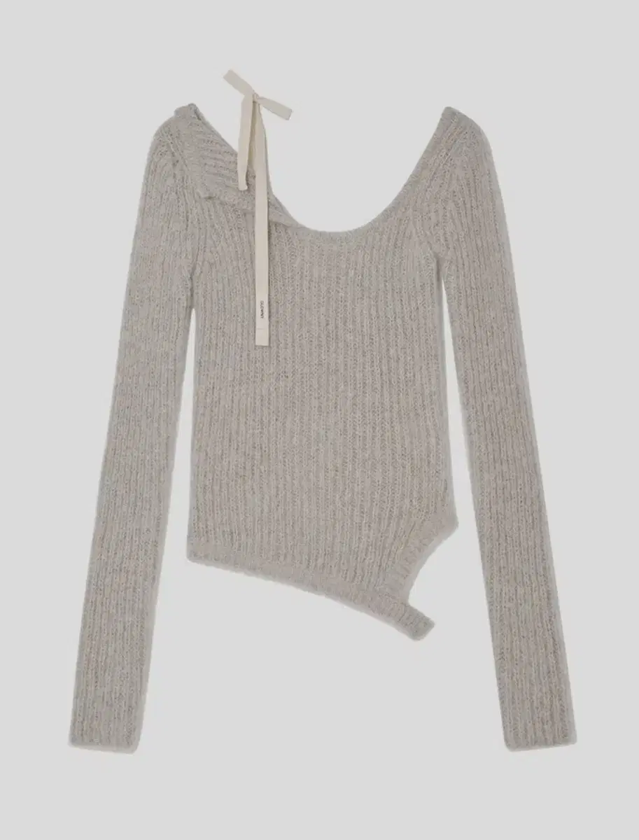 글로니 ISA ASYMMETRICAL KNIT TOP - FOG M