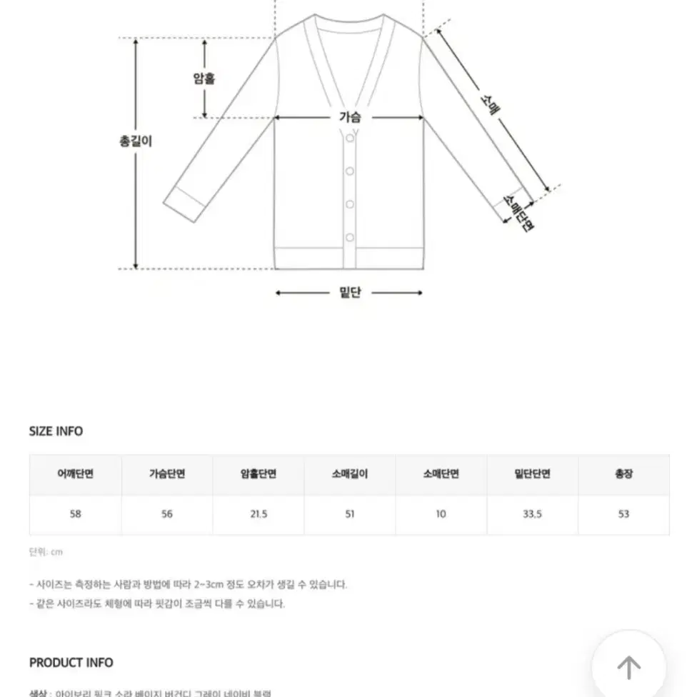 버건디 가디건