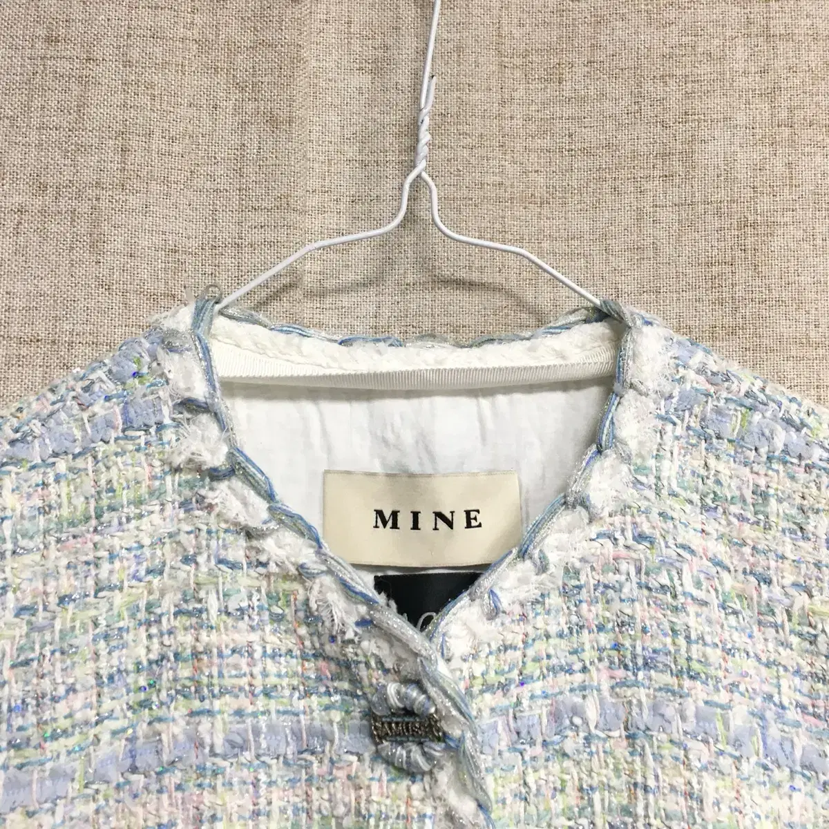 MINE 마인 21fw 트위드 베스트 55