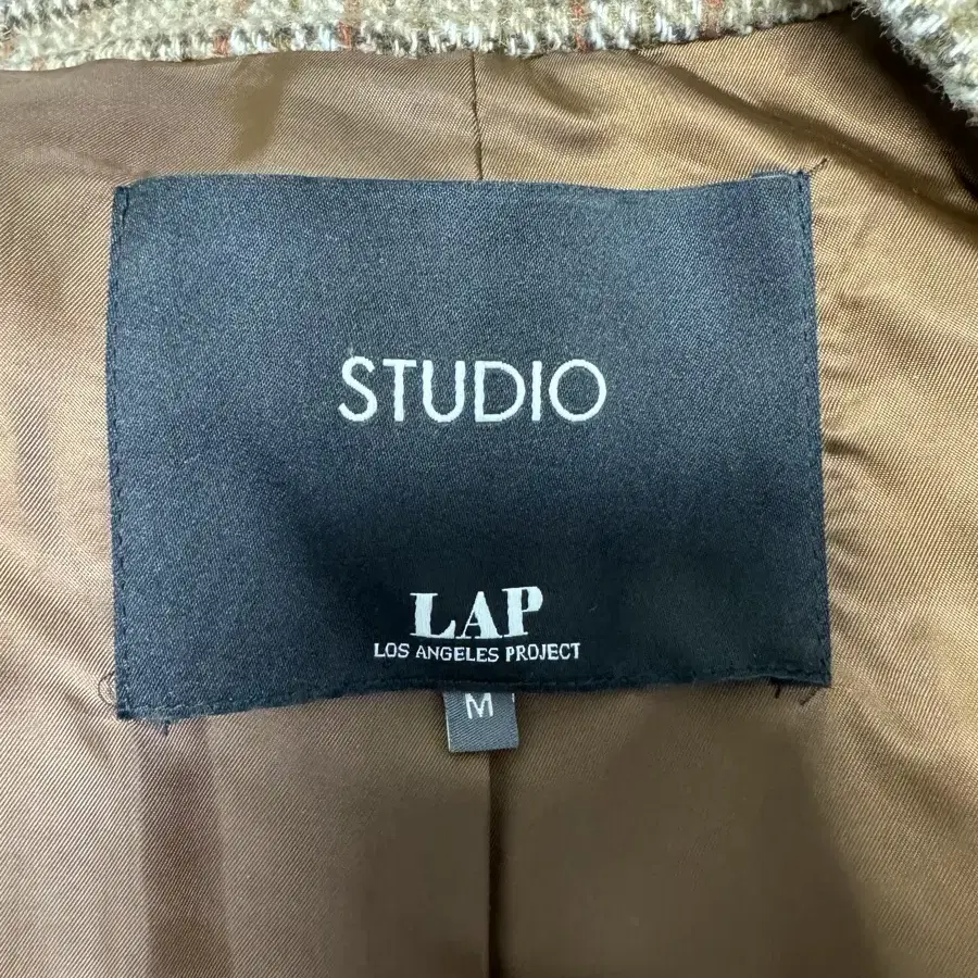 Studio LAP 스튜디오 랩 체크 자켓 케이프코트