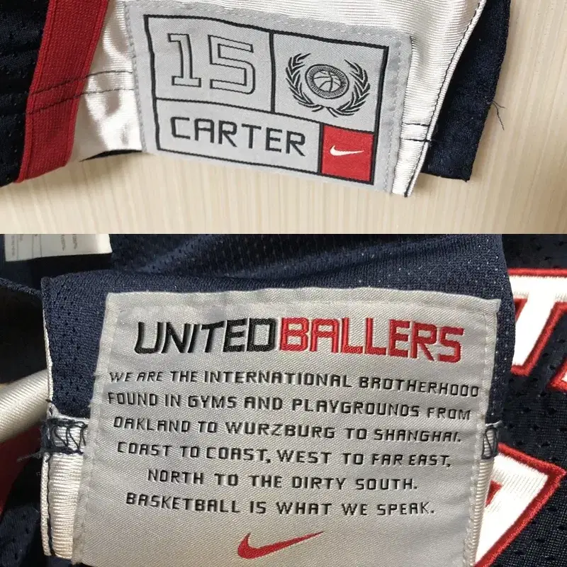 나이키 UNITED BALLERS 유니폼/져지 M #15 CARTER