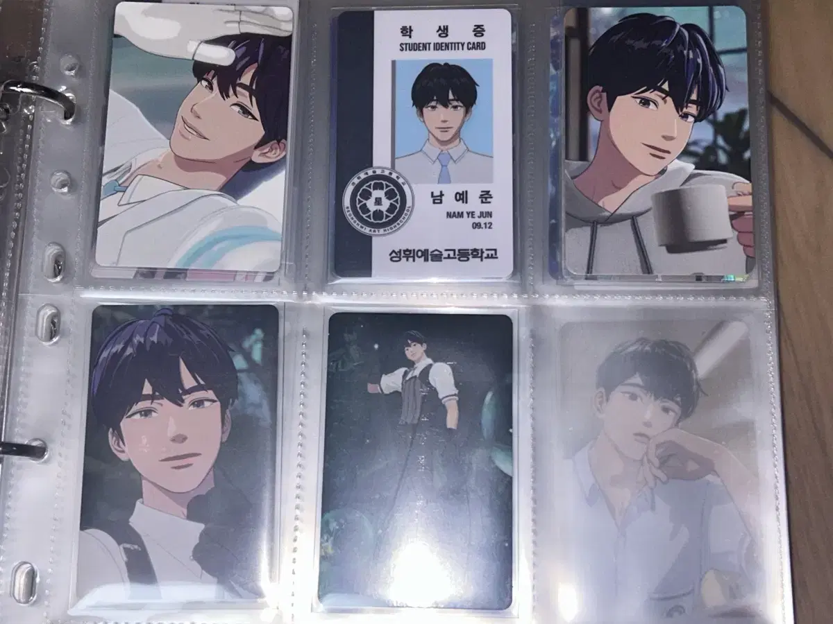 Plave Nam yejun photo cards, student IDs, QRs, bulk, per q