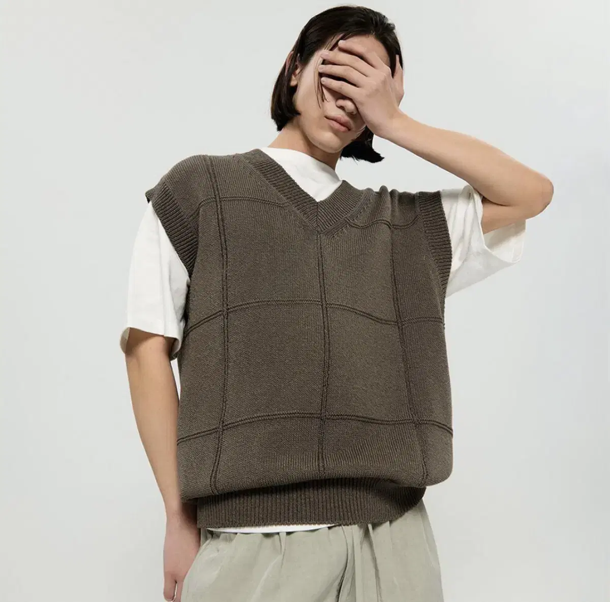 Node Archive grid knit vest for sale (new, size 2)