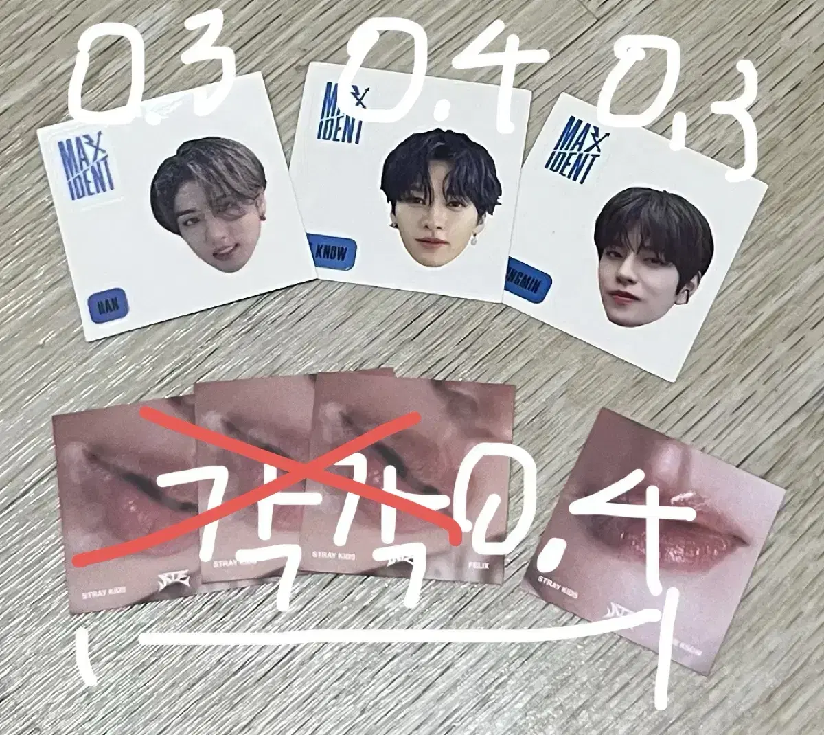 Eight LipsPhotocard Felix, lee know Maximized Lee Know, Han, seungmin BandBusil Wts.