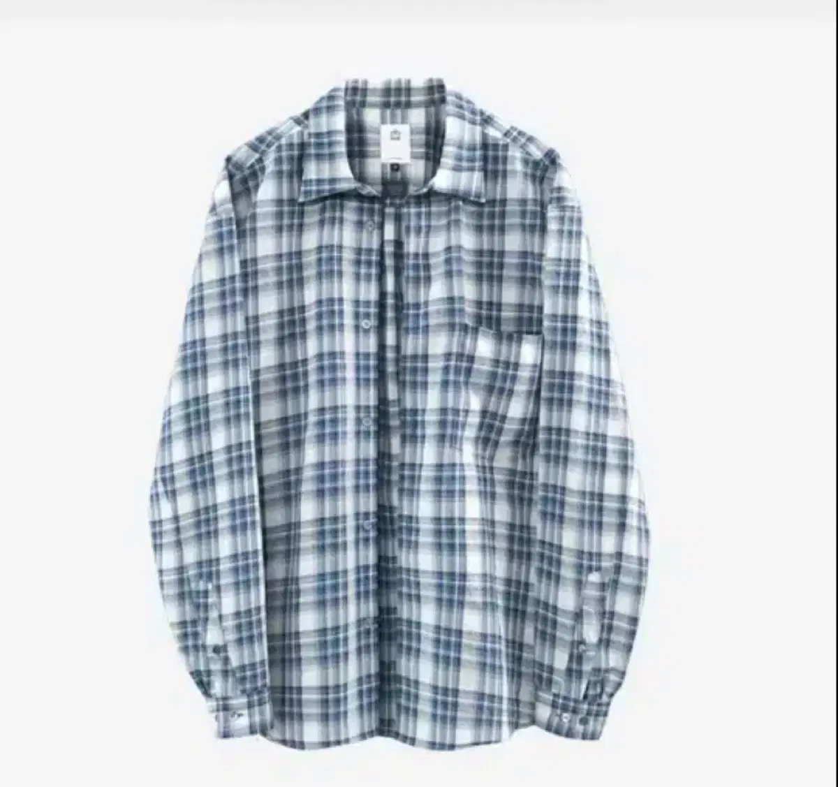 2)Polyester Loose Check Shirt Country Bloo