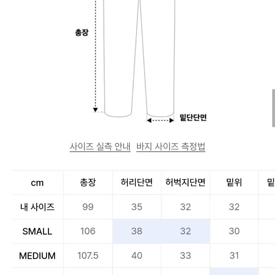 노이즈 필치 데님 팬츠 모스 인디고 L사이즈