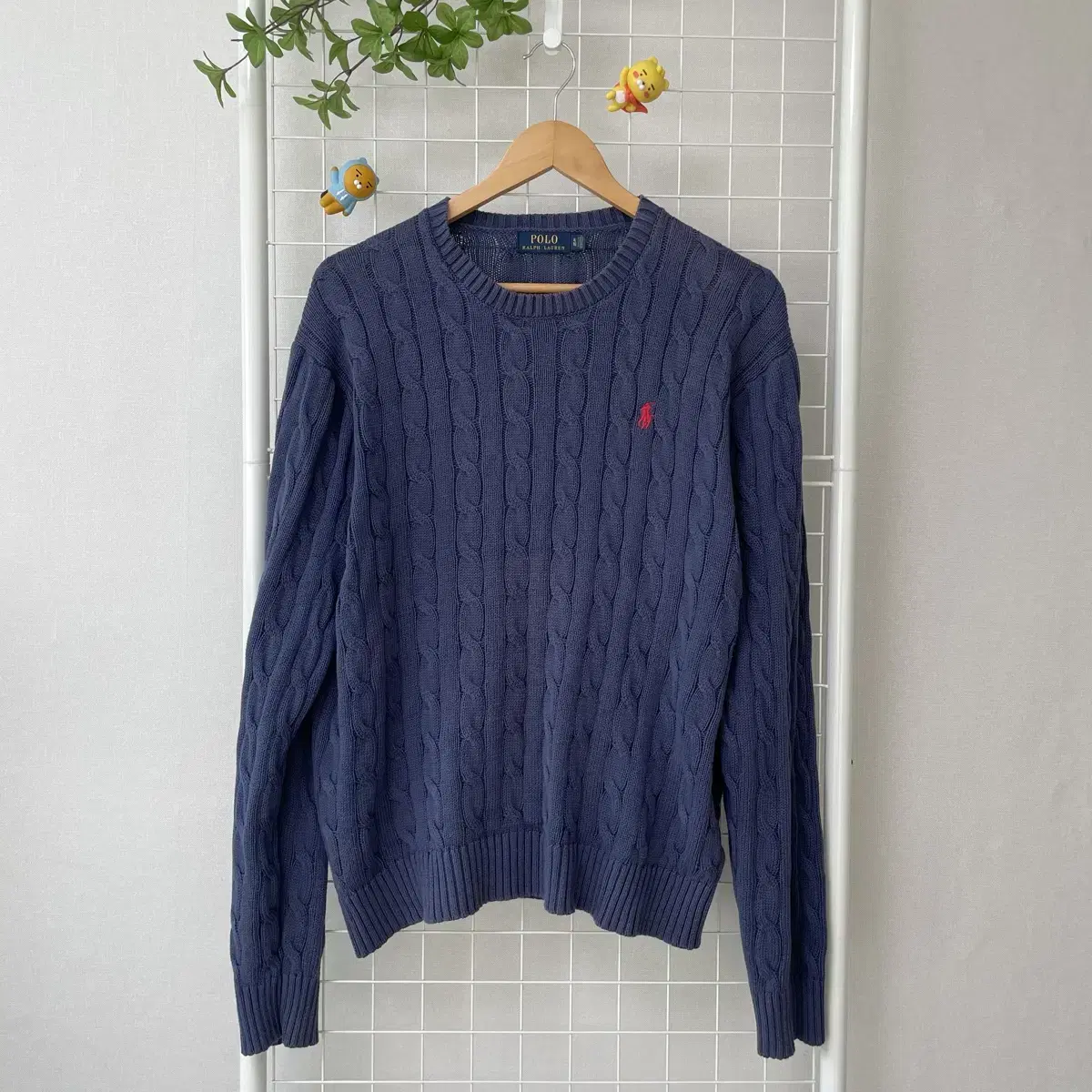 Polo Cable Knit Pretzel Smog Bloo WK-0034