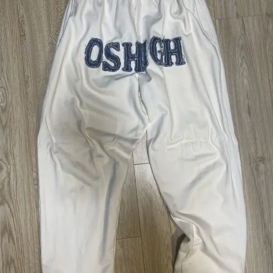 오스하이 Denim Mix Jogger (White)