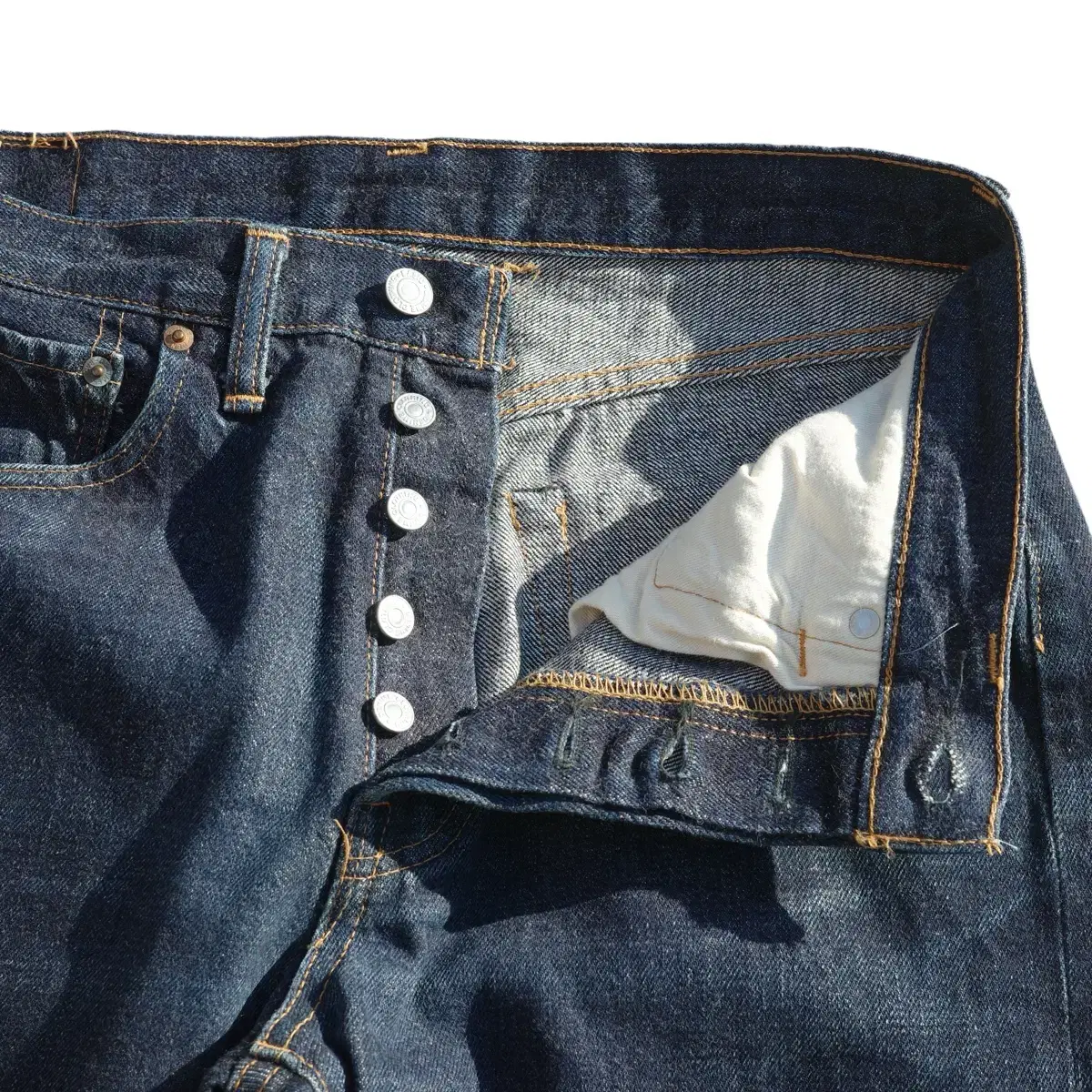 denime 66model selvedge denim pants