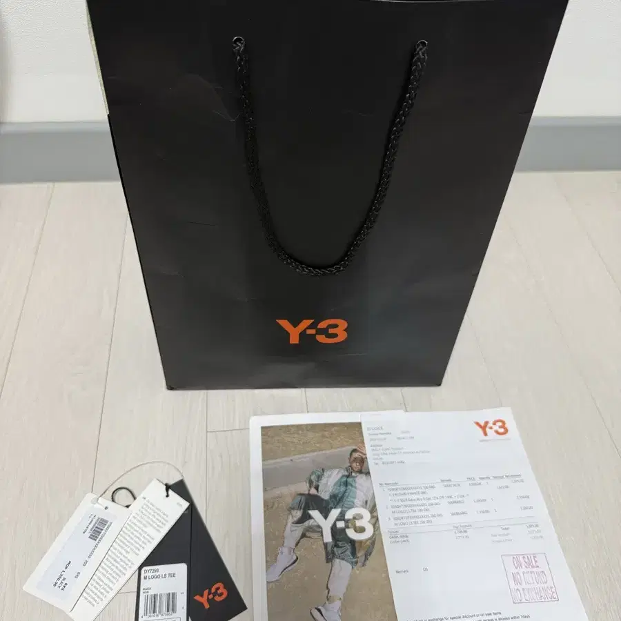 아디다스 Y-3 로고 롱슬리브