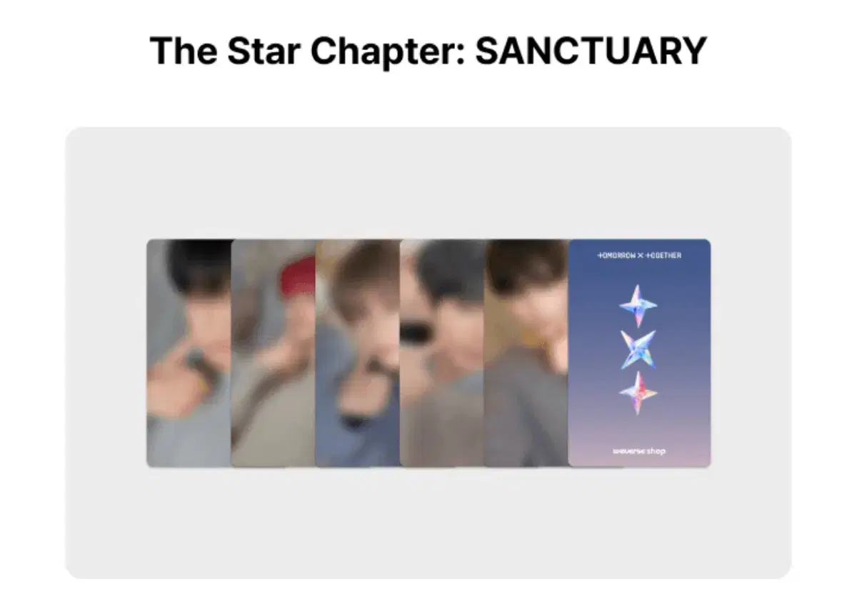 txt comeback live pre-order benefit SANCTUARY wts soobinyeonjunhueningkai