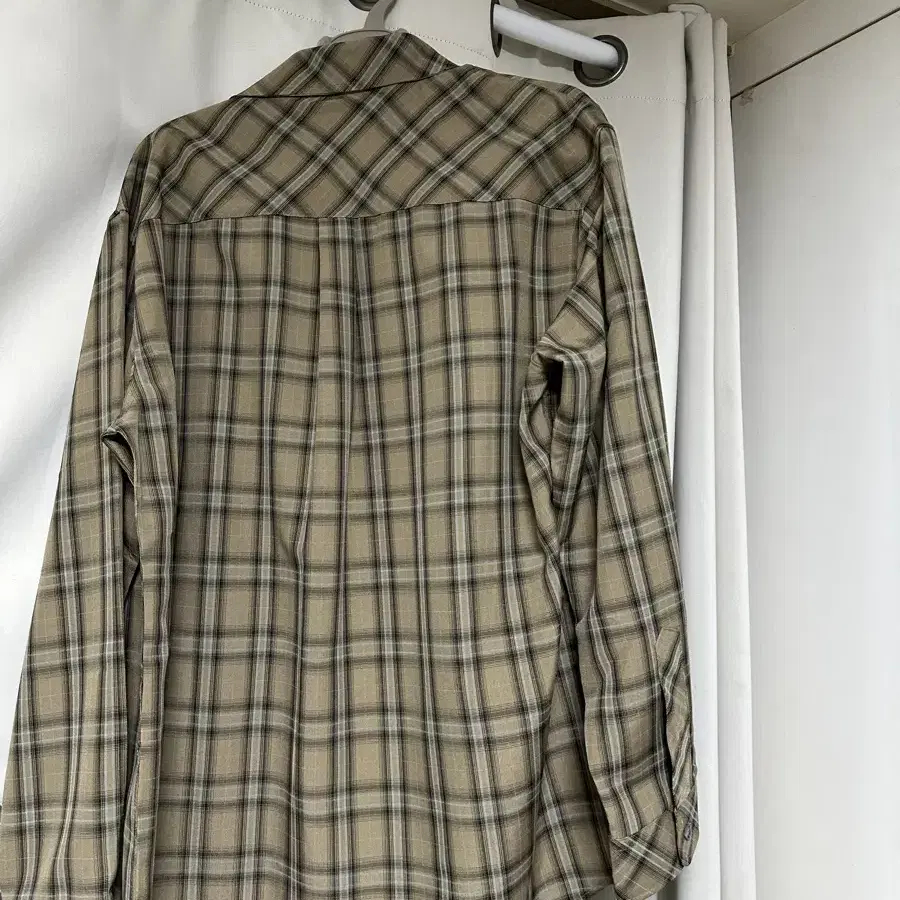 스컬프터 셔츠 Plaid Beach Shirt Beige