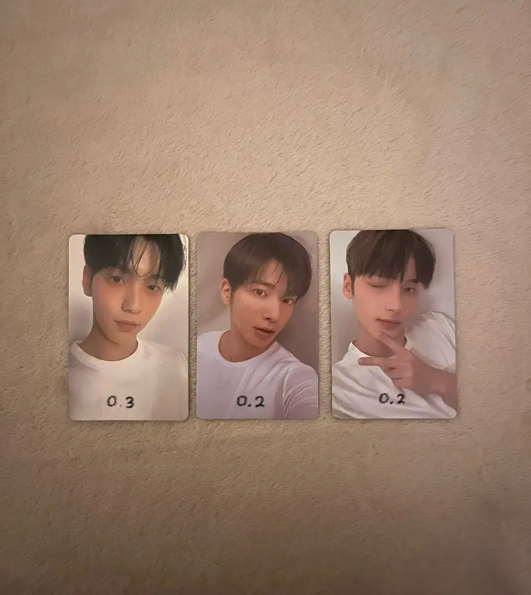 txt GBGB photocard (soobin taehyun hueningkai)