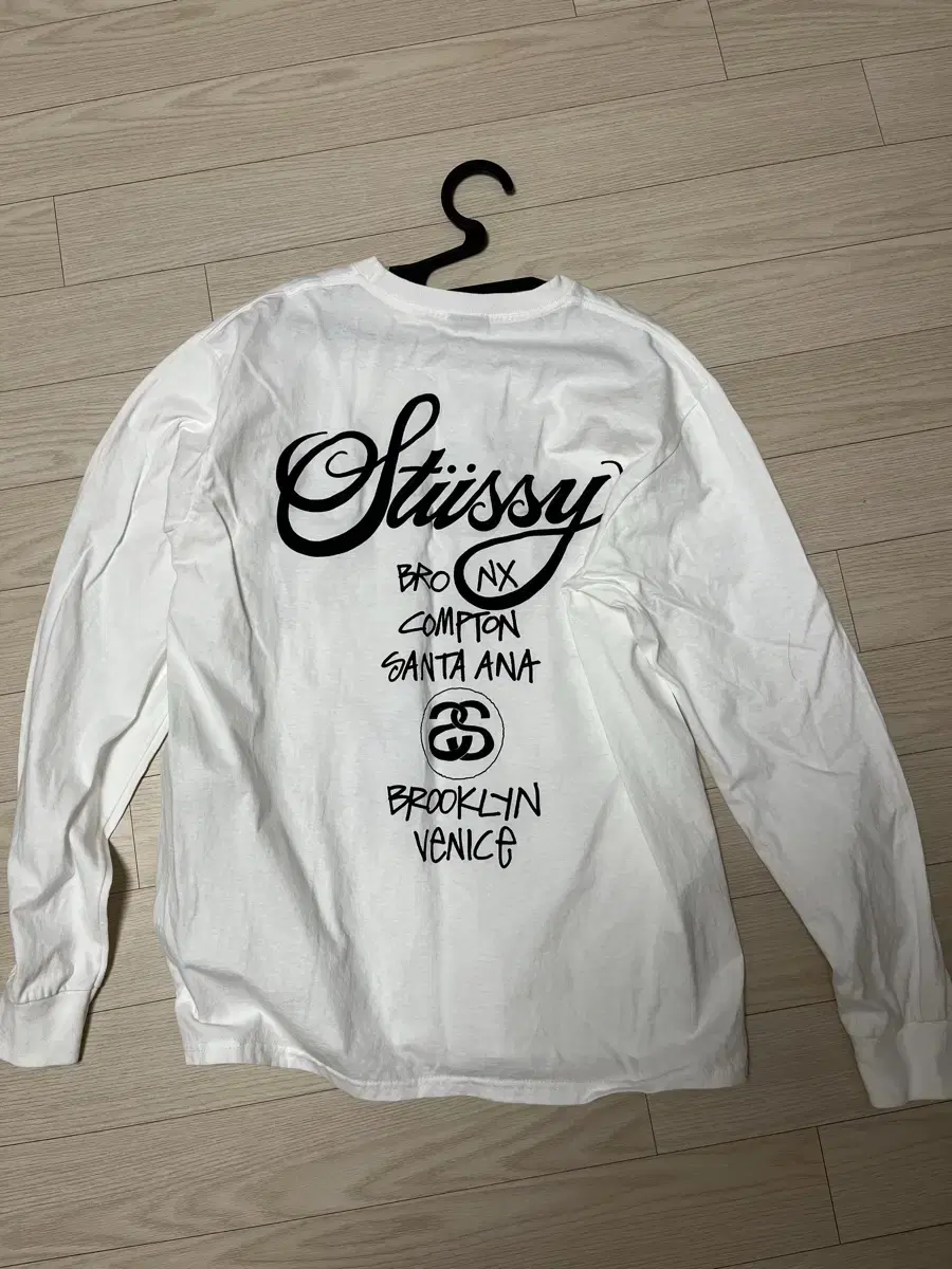 Stussy worldtour Long Sleeve T-Shirt White 2024