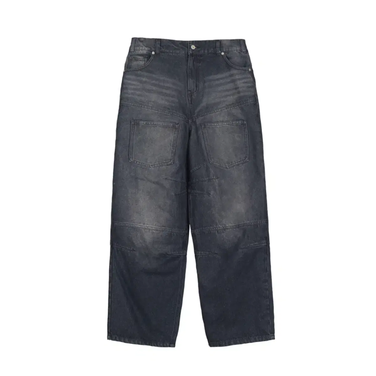 [1Size] Denim wide jeans