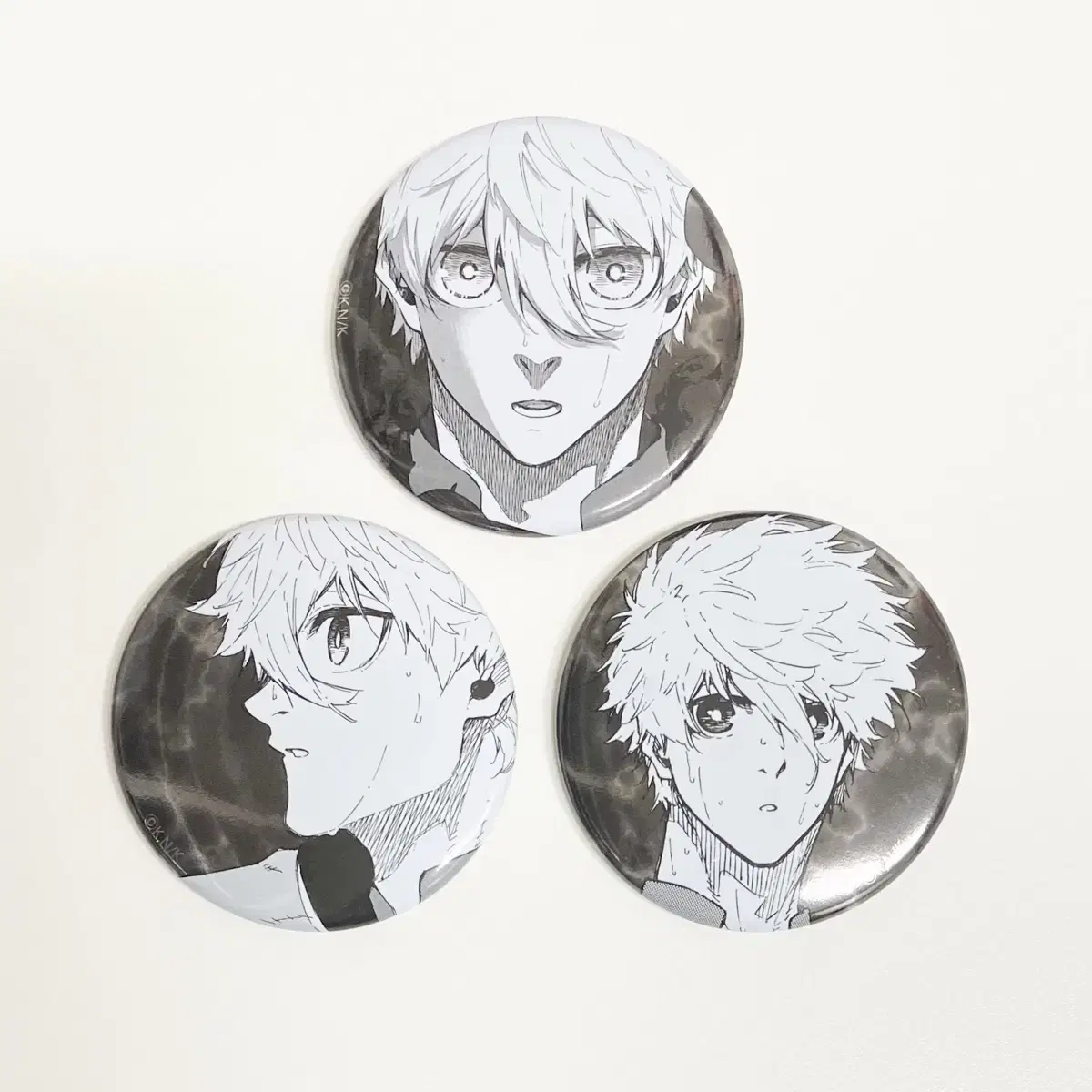 BLUELOCK Nagi Seishiro Original Artwork Can Badge Oshikara Badge BLUELOCK Original Artwork