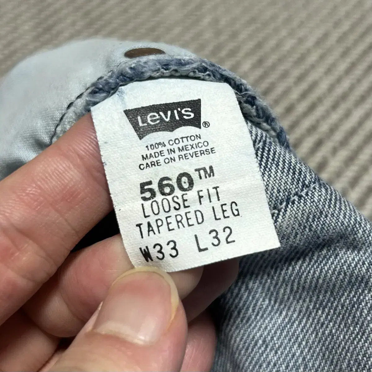 [ 32inch ] Levis  리바이스 560 루즈핏 테이퍼드 진