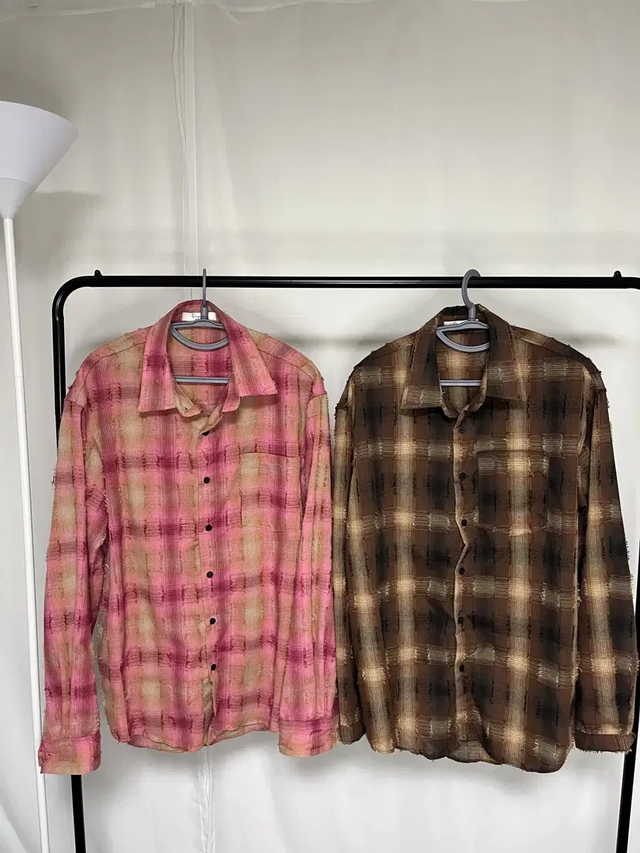 Overfit Gradient Check Shirt