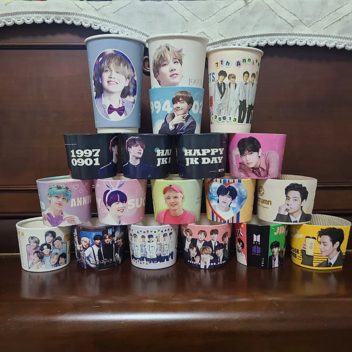 BTS bts birthday, 7th anniversary cup holders for sale!