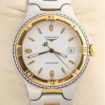 LONGINES 론진 Swiss Longines EFC 100m White Dial Quartz #론진컨