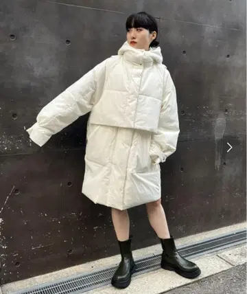 KBF 베스트 SET 미들 기장 패딩 자켓