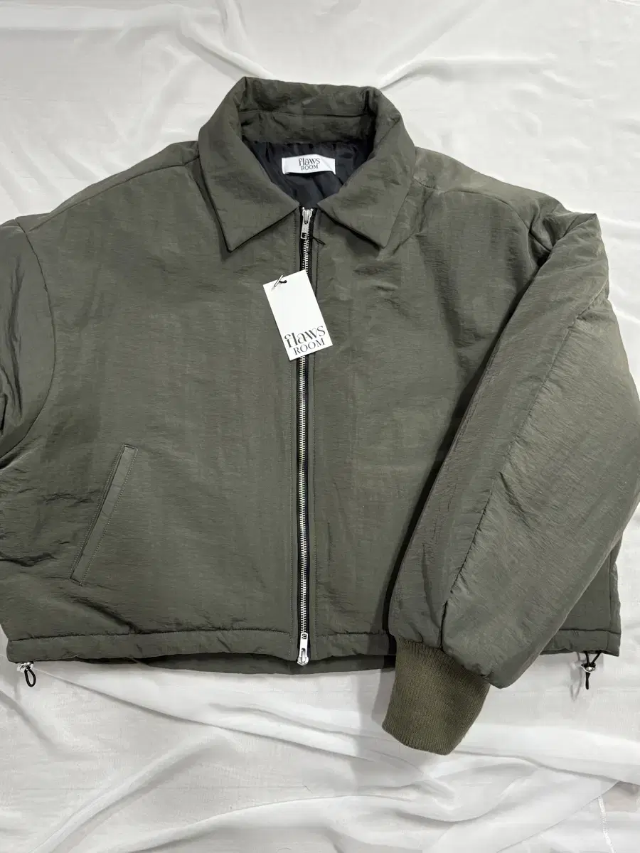 [NEW M] Flossroom Met Crop Pooper Jacket Khaki