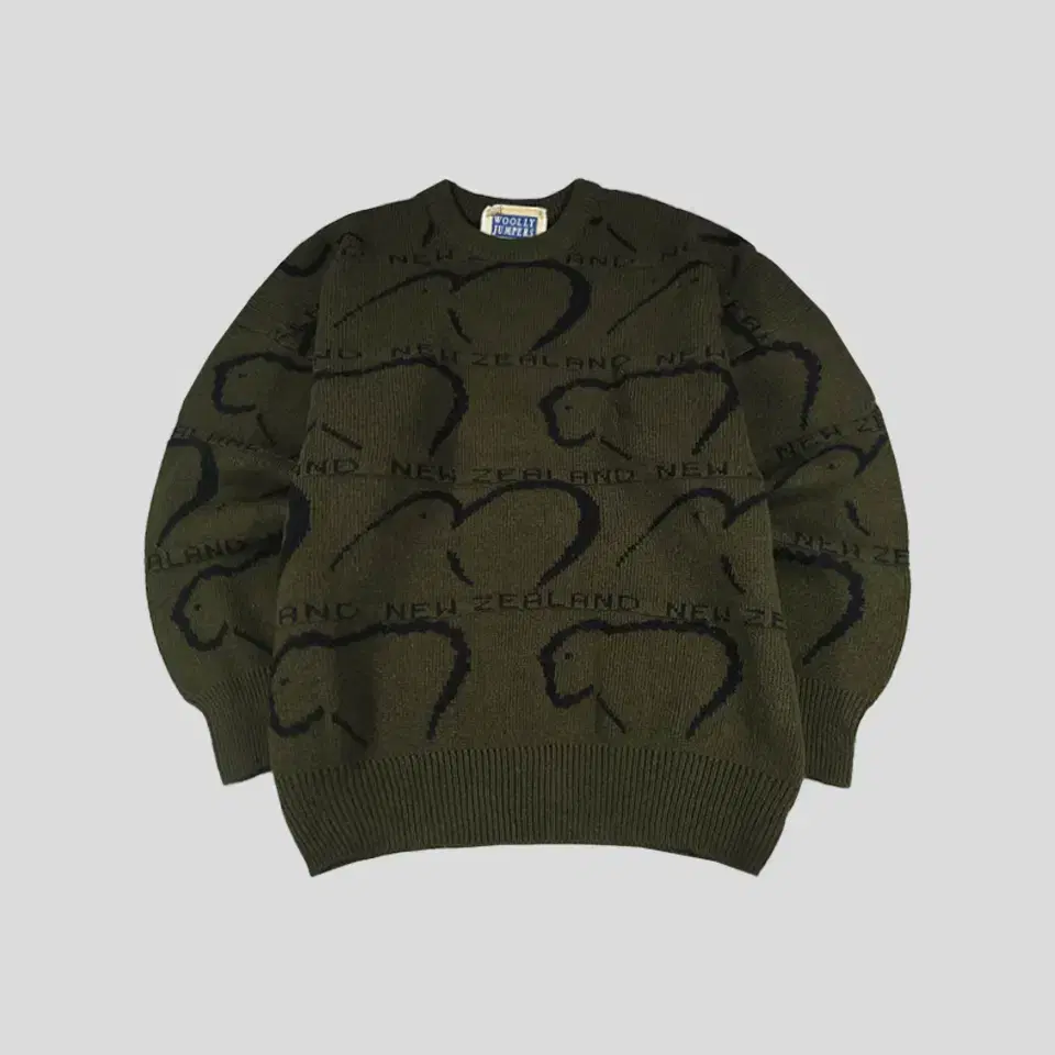 WOOLLY JUMPERS khaki olive green black new pattern heavy wool o