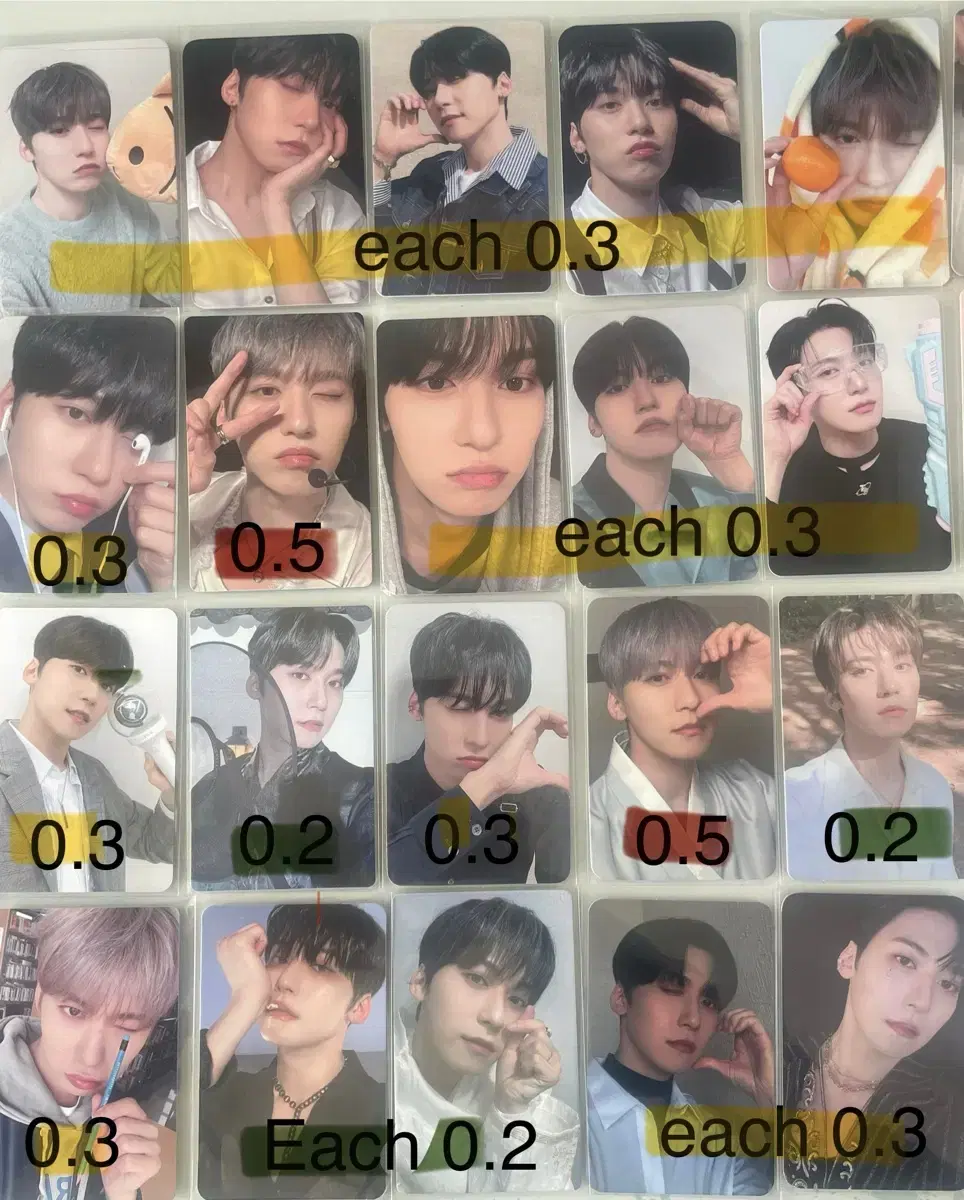 Oneus keonhee Bulk transfer of photo kards