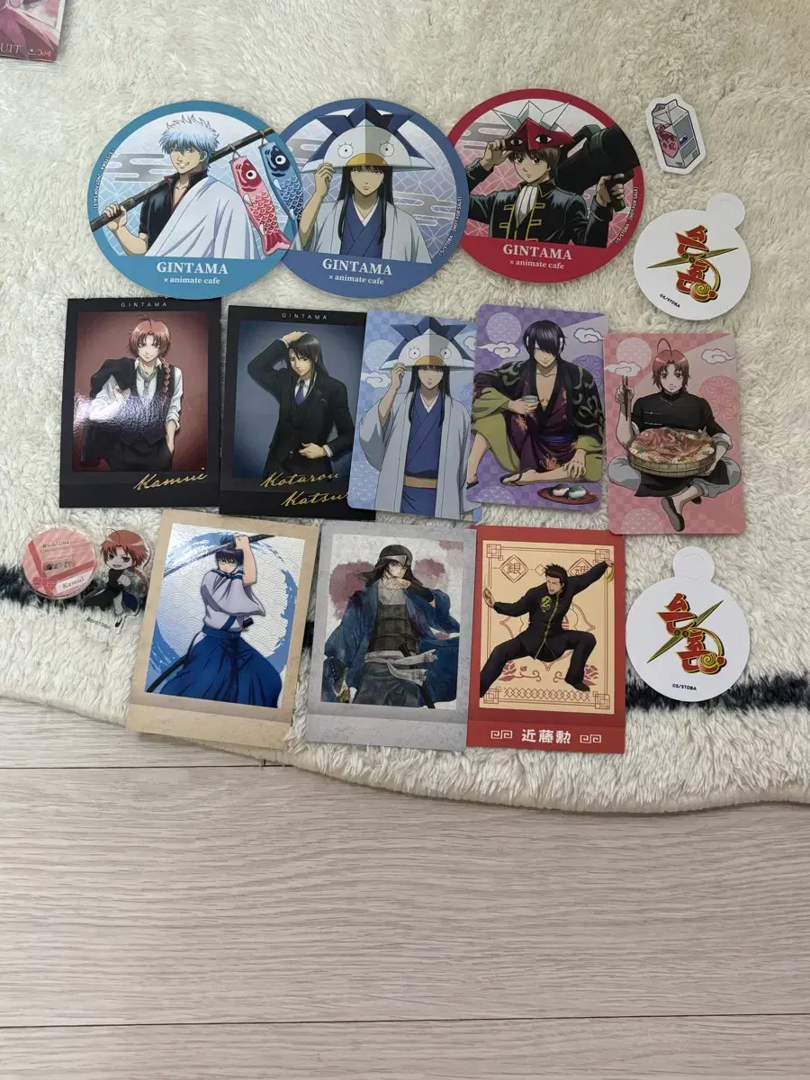 Gintama Chiryu bulk Kintoki Katsura Sogo Kamui Shinsuke Coaster Pasha Photo Card