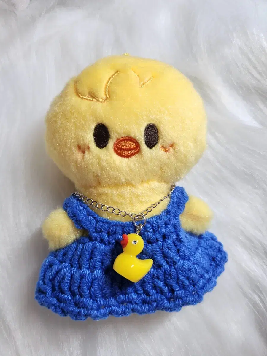 Handmade duck necklace for 10cm doll (clothes x)