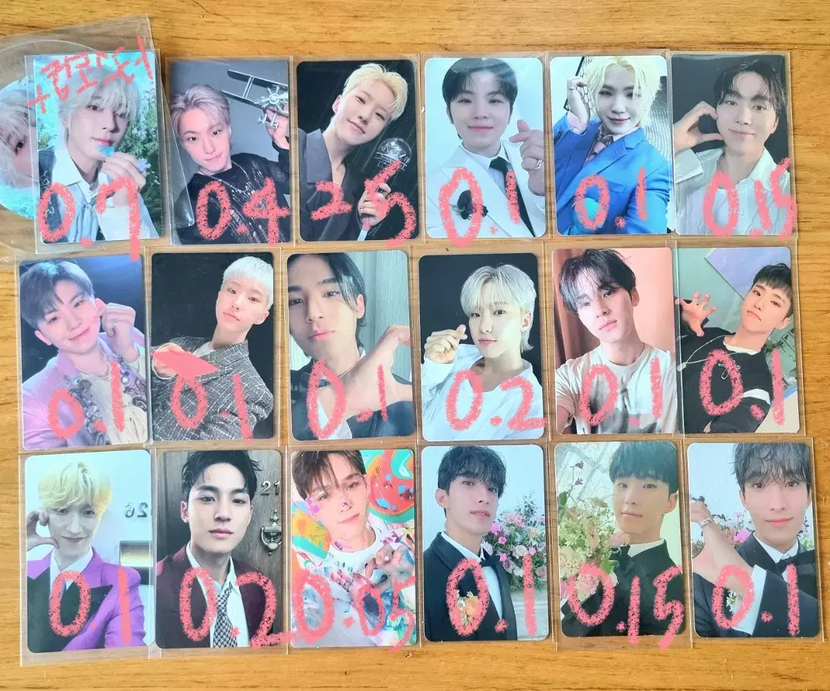 급처) seventeen photocard wonwoo hoshi woozi mingyu dk vernon Seungkwan