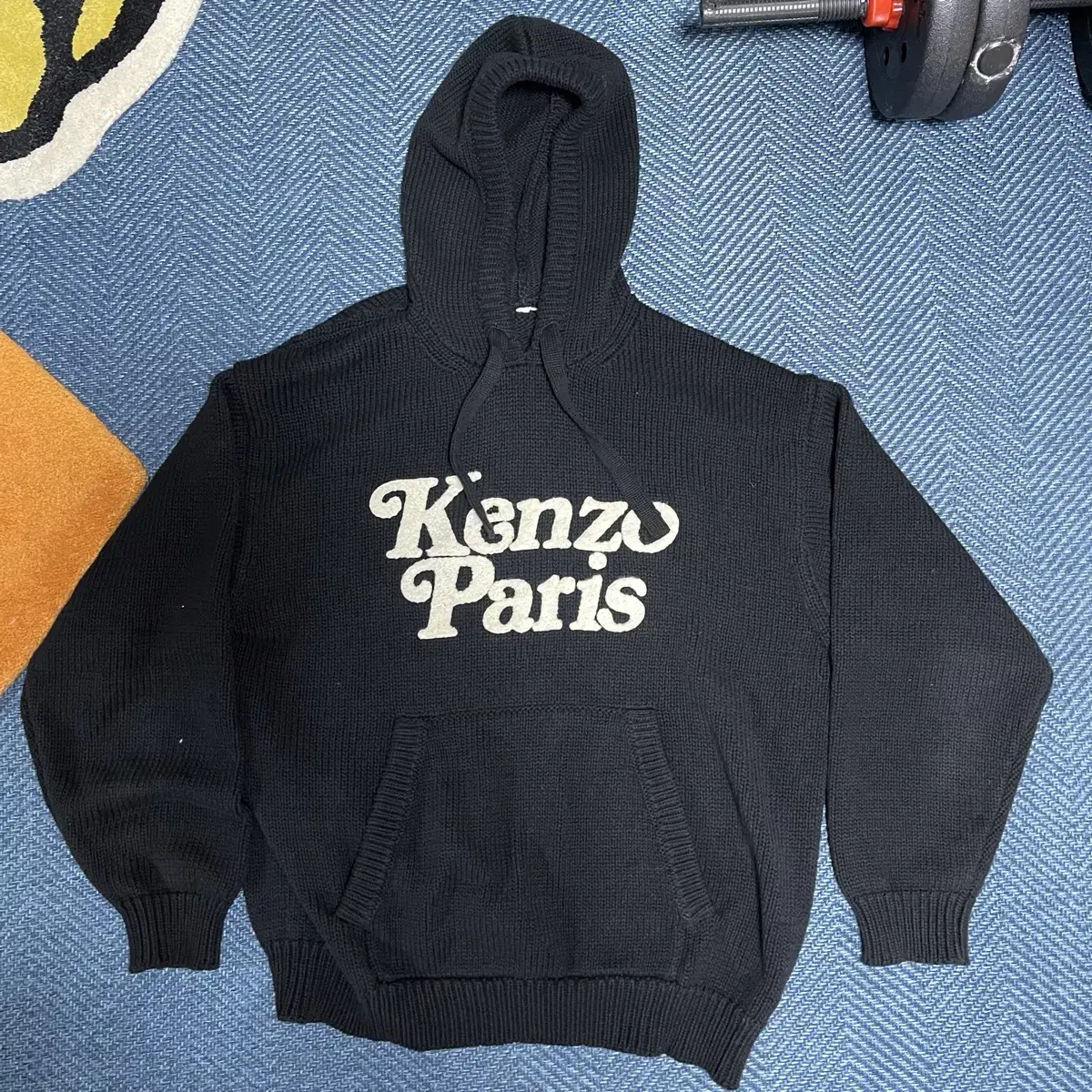 [XL]Kenzo Verdi Knit Hoodie Black