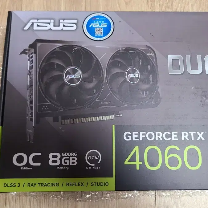 미개봉 ASUS DUAL 지포스 RTX4060 V2 O8G OC 8GB