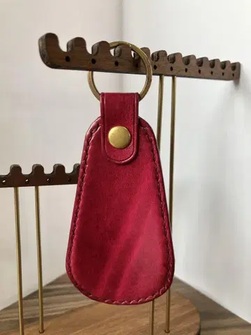 천연 가죽 구두닦이 핸드메이드 루가토 숄더 아자레아 핑크