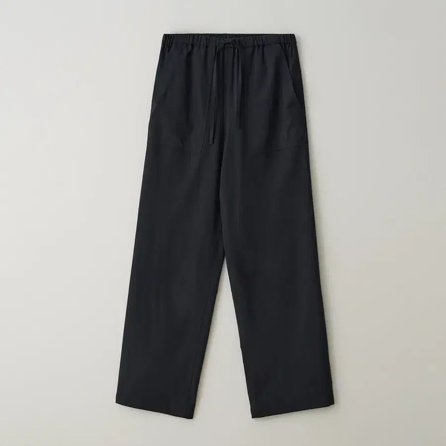 LEAU 로우 바스 울 팬츠 Bas wool pants_black