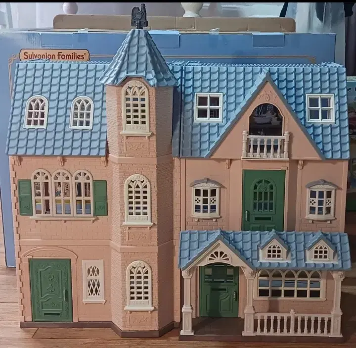 Sylvanian Pastel House Building Only (Railing X)